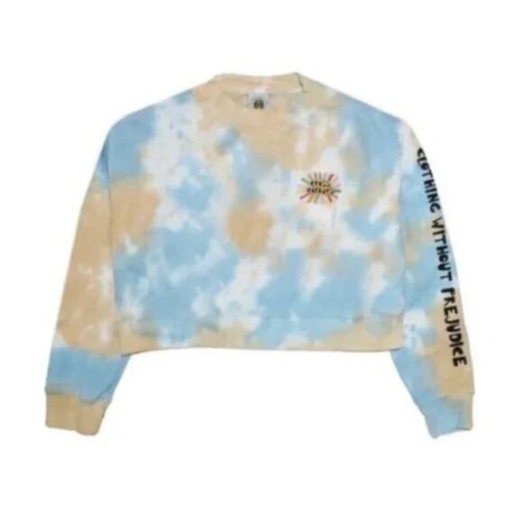 Cross Colours - NWT Sunshine Cropped Sweater - Picture 1 of 10